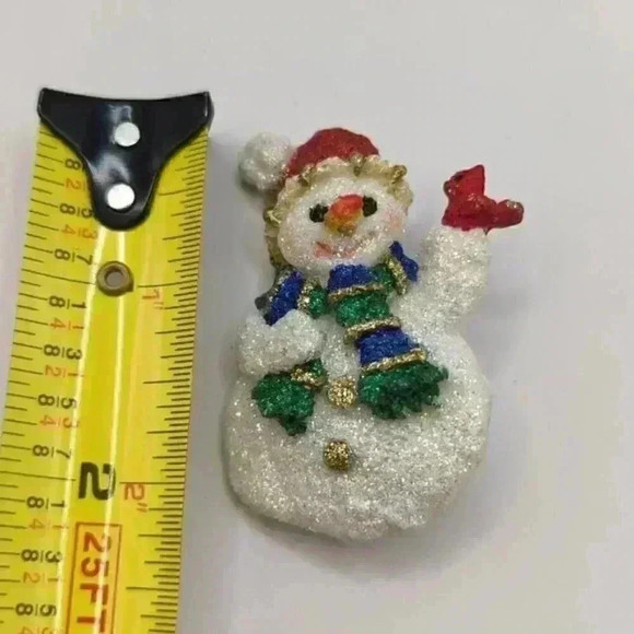 Holiday Brooch Snowman Pin - Picture 2 of 3